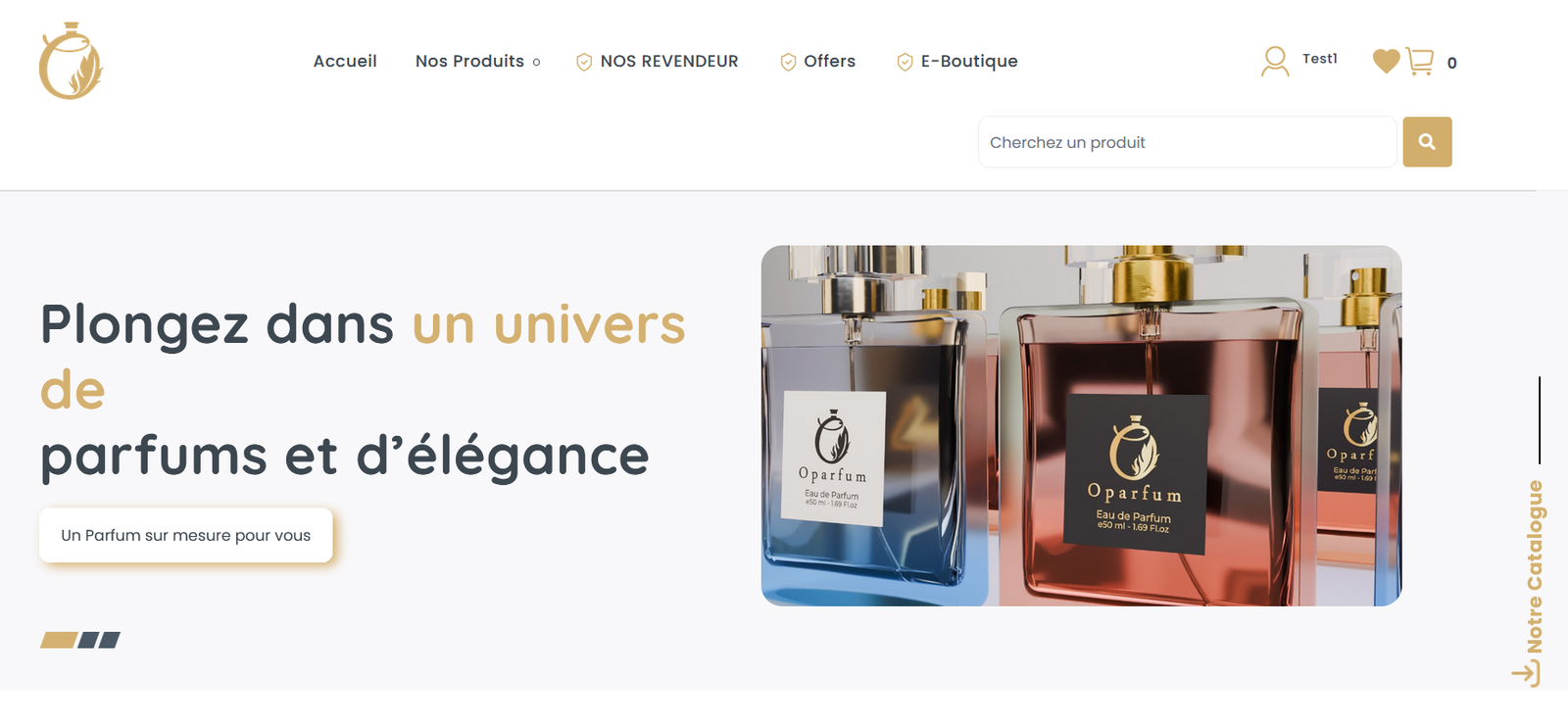 Plateforme E-commerce Oparfum